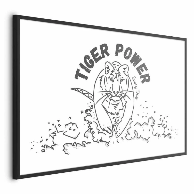 Plakat - Tiger power - obrazek 1