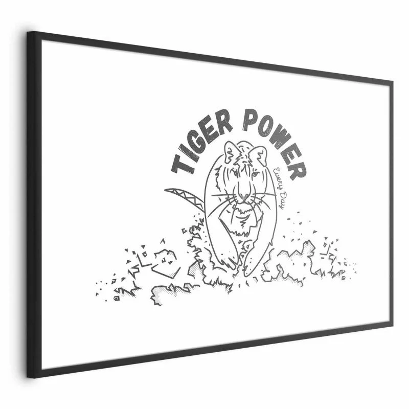 Plakat - Tiger power - obrazek 1