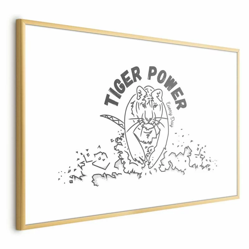 Plakat - Tiger power - obrazek 1