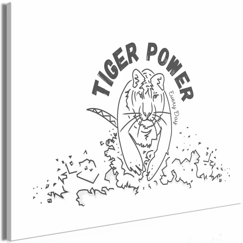 Obraz - Tiger power (1-częściowy) szeroki - obrazek 1
