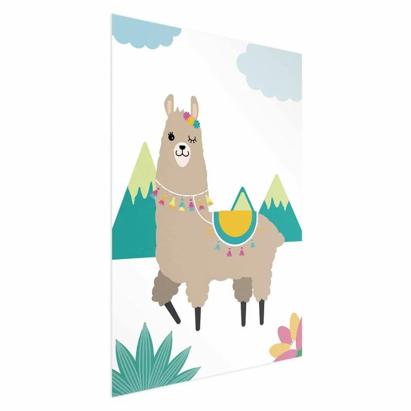 Plakat - Niezwykła lama - obrazek 1