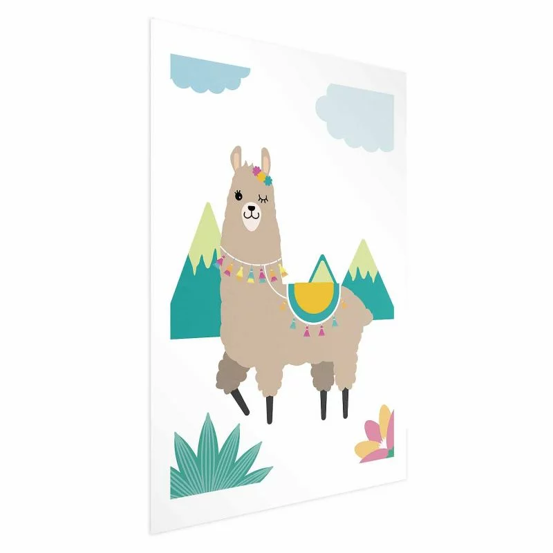 Plakat - Niezwykła lama - obrazek 1