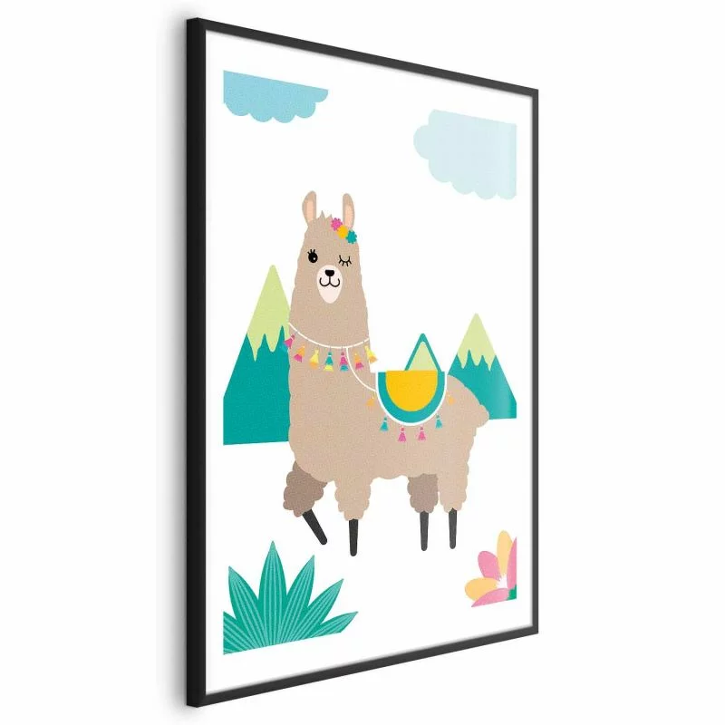 Plakat - Niezwykła lama - obrazek 1