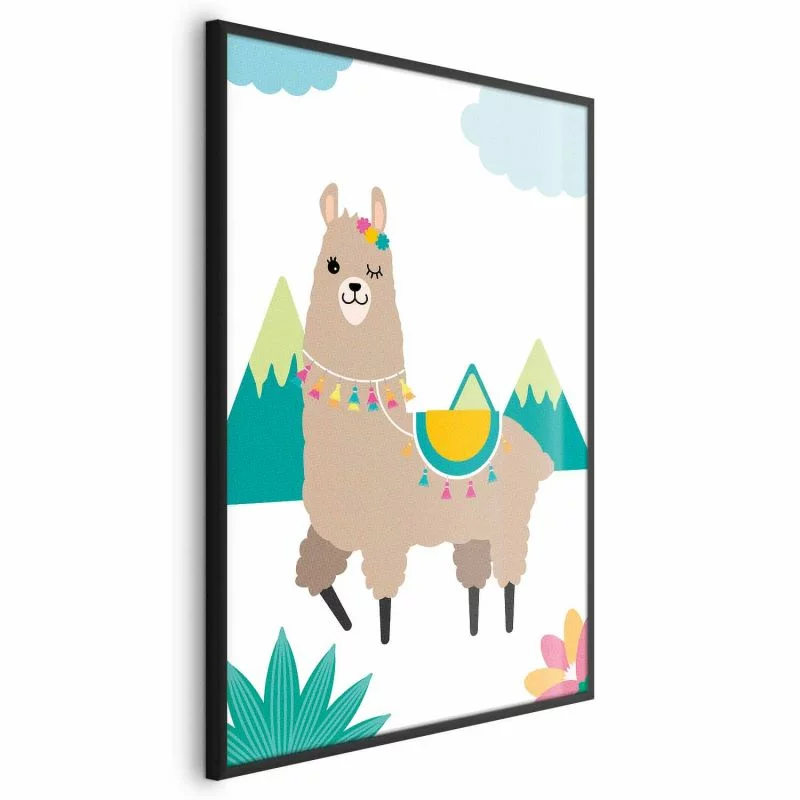 Plakat - Niezwykła lama - obrazek 1