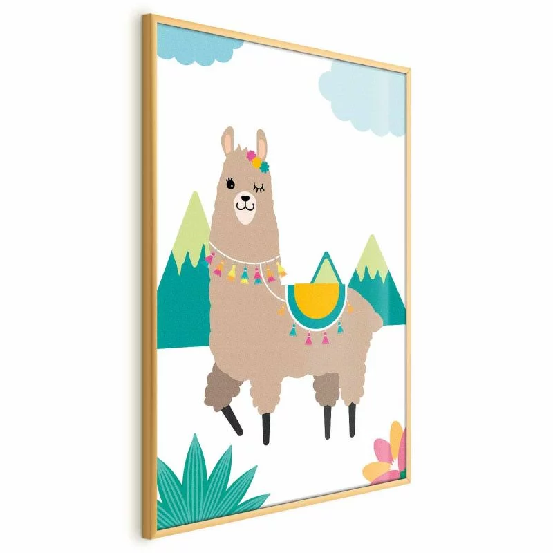 Plakat - Niezwykła lama - obrazek 1