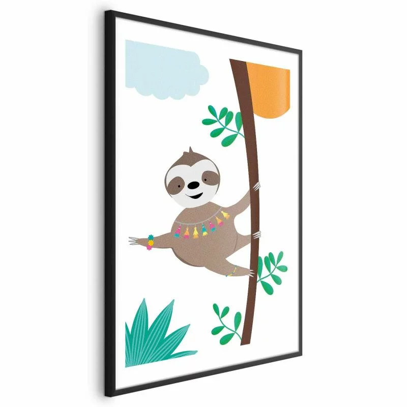 Plakat - Wesoły leniwiec - obrazek 1