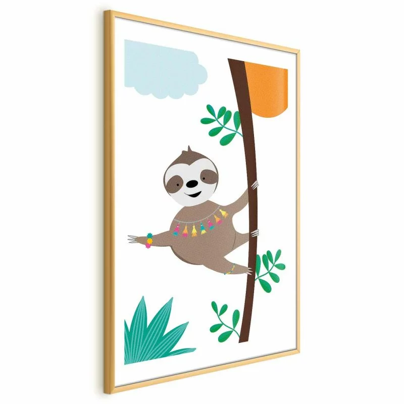 Plakat - Wesoły leniwiec - obrazek 1