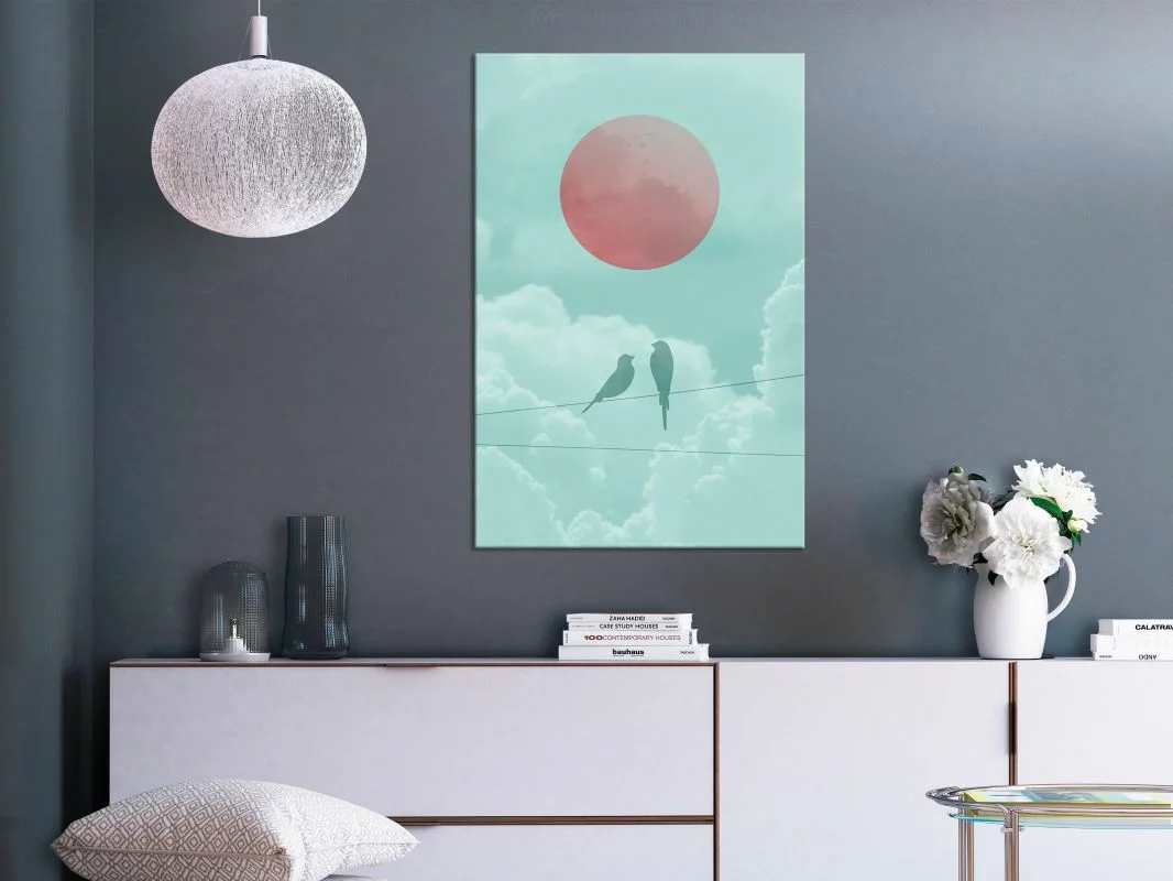 Obraz - Pastelowy zachód słońca (1-częściowy) pionowy - obrazek 1