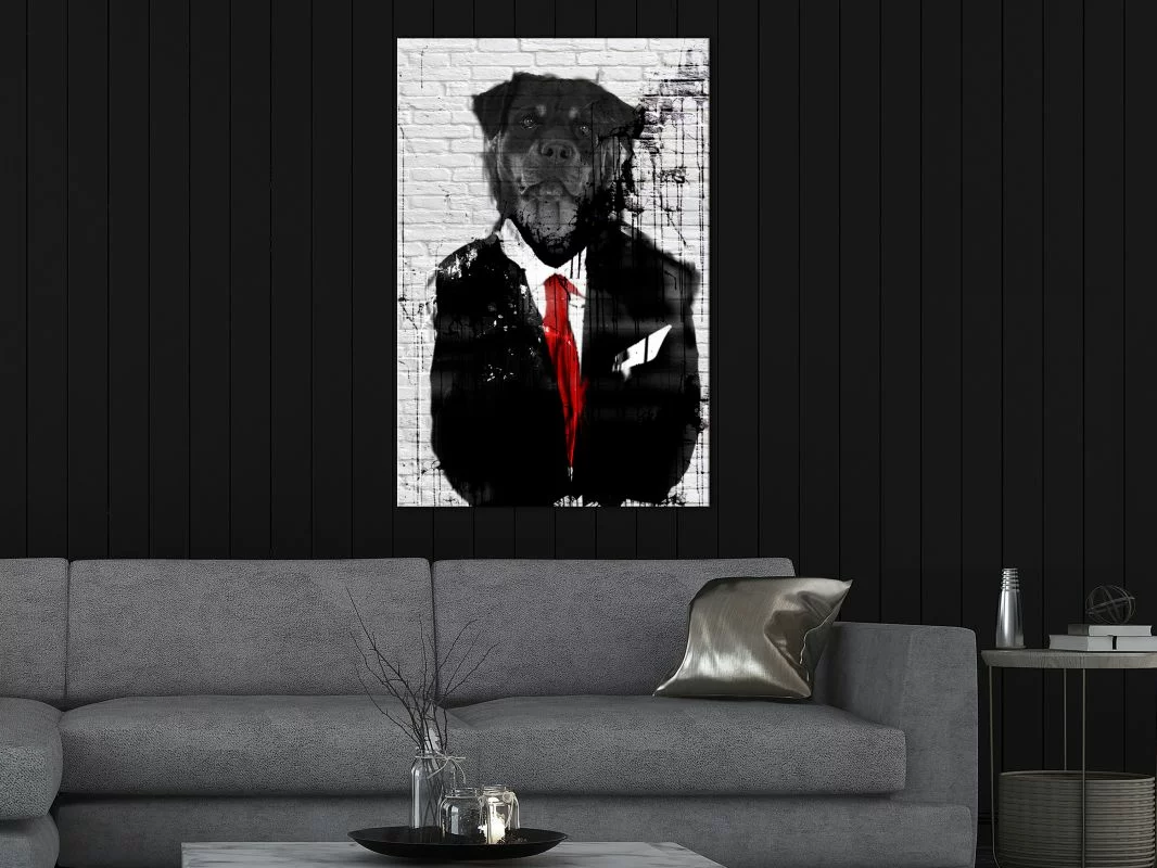 Obraz - Elegancki rottweiler (1-częściowy) pionowy - obrazek 1