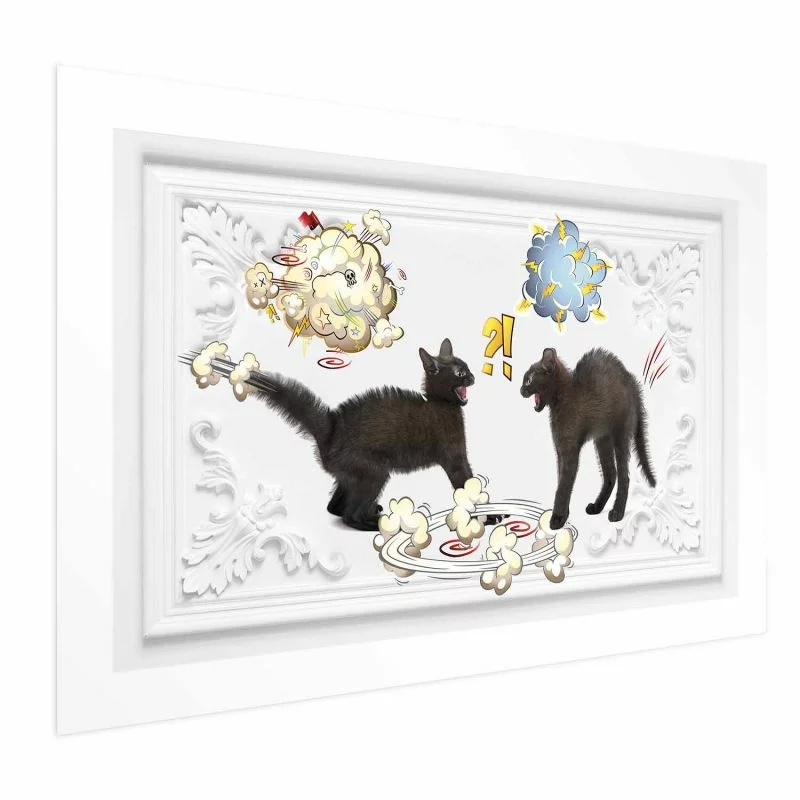 Plakat - Kocia kłótnia - obrazek 1