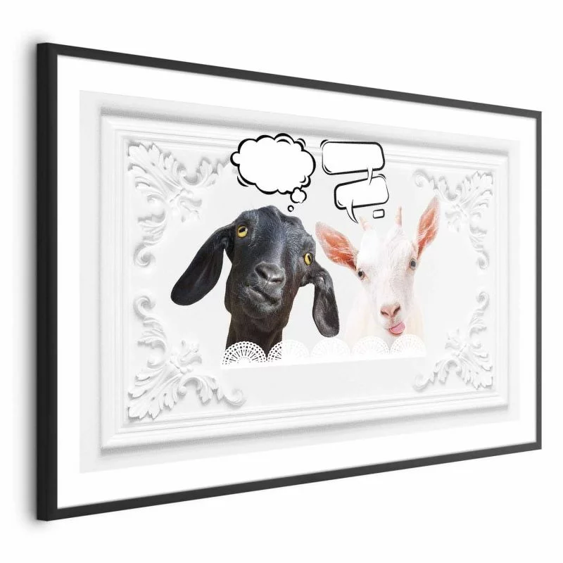 Plakat - Śmieszne kozy - obrazek 1