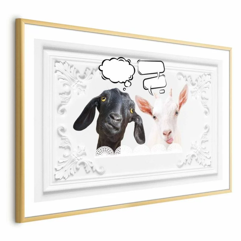 Plakat - Śmieszne kozy - obrazek 1