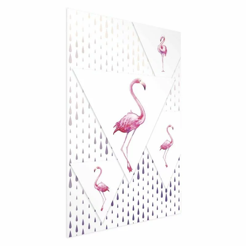 Plakat - Rodzina flamingów - obrazek 1