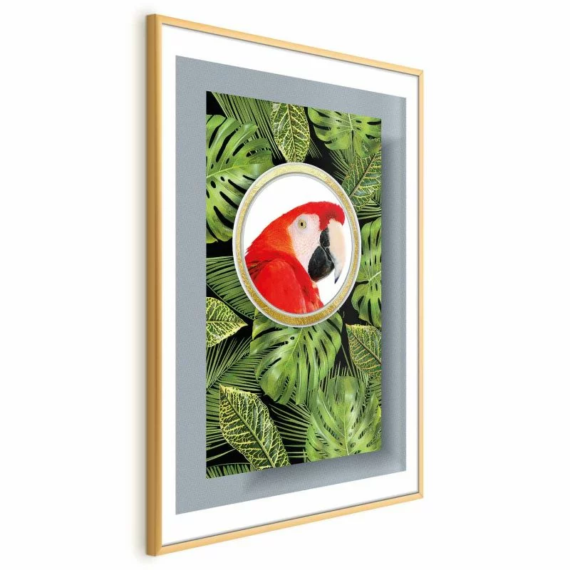 Plakat - Papuga w dżungli - obrazek 1