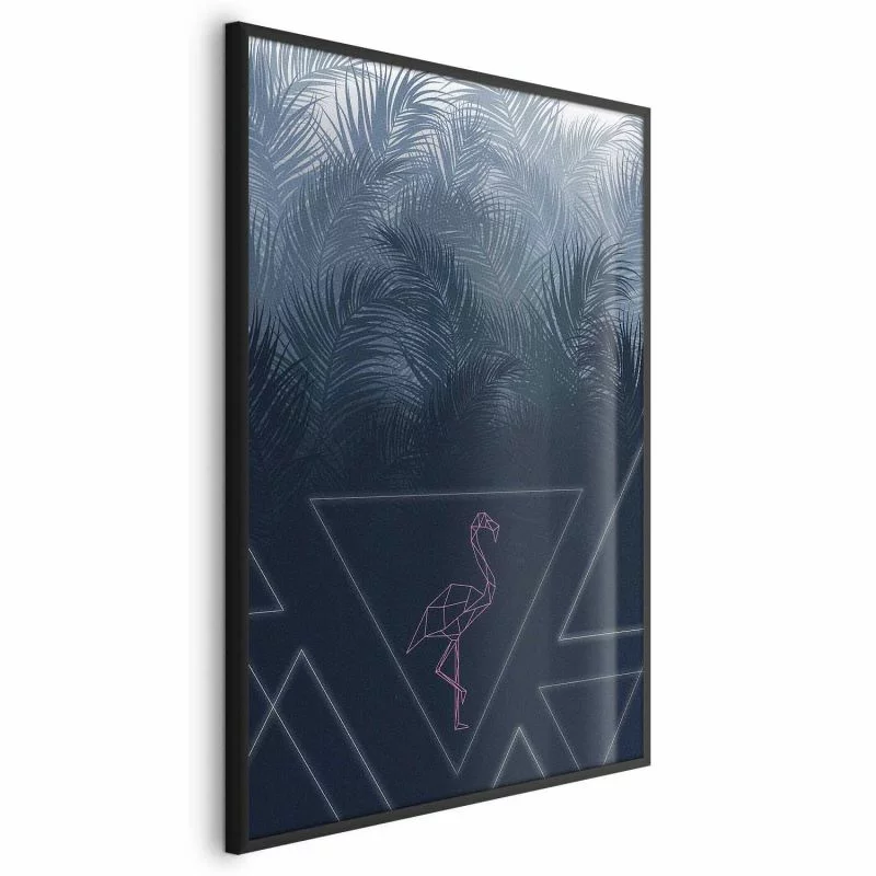 Plakat - Geometryczny ptak - obrazek 1