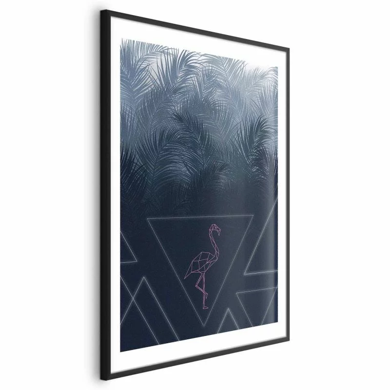 Plakat - Geometryczny ptak - obrazek 1
