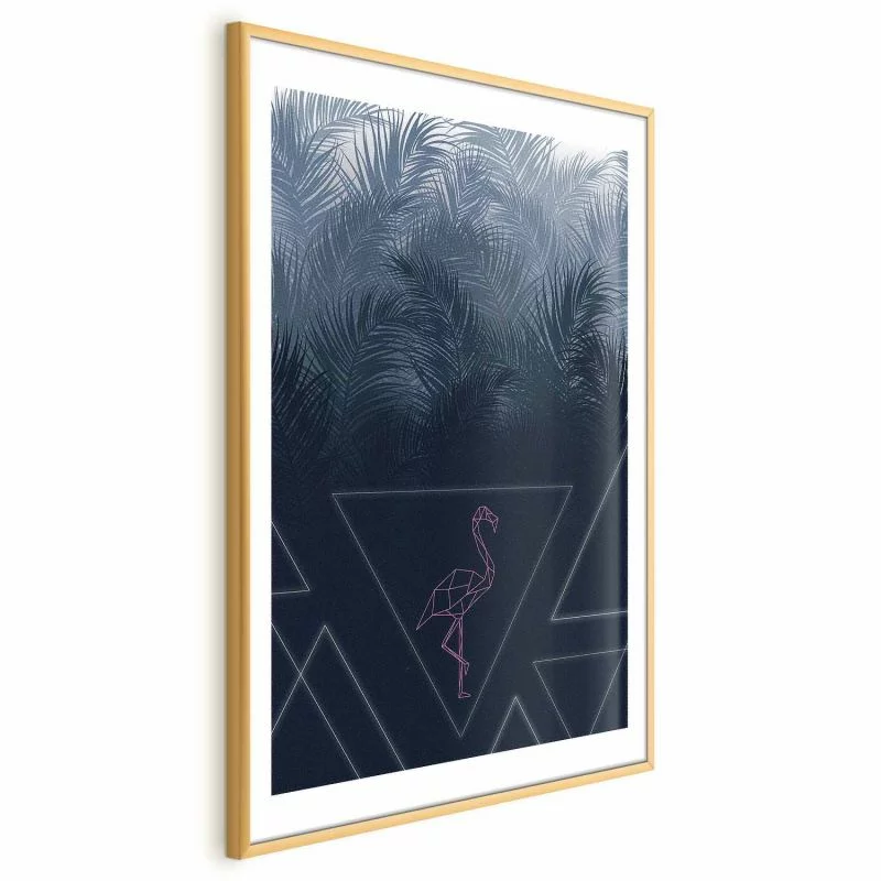 Plakat - Geometryczny ptak - obrazek 1