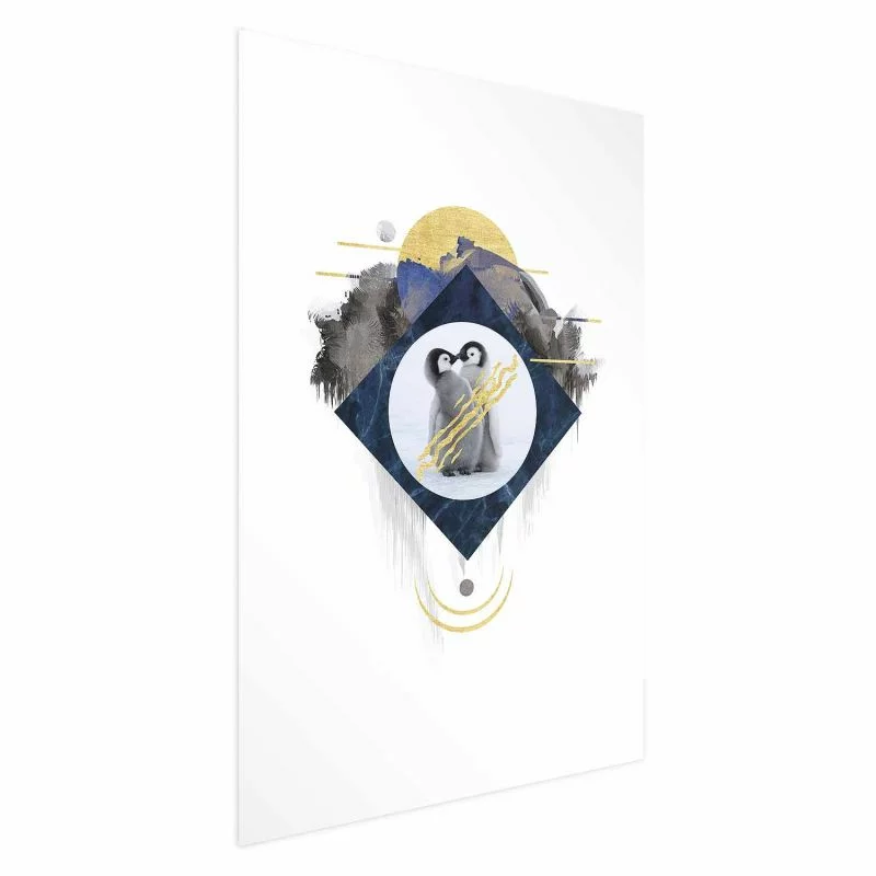 Plakat - Para pingwinów - obrazek 1