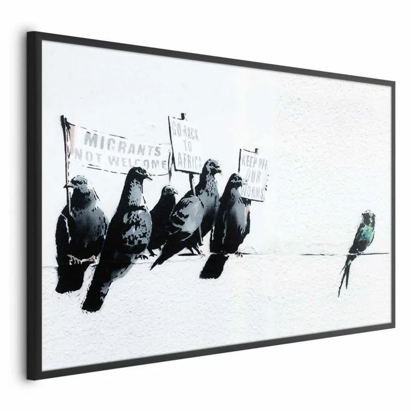 Plakat - Ksenofobiczne gołębie - obrazek 1