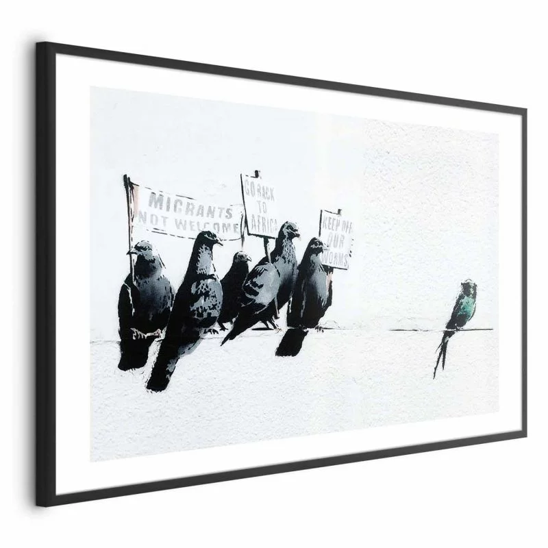 Plakat - Ksenofobiczne gołębie - obrazek 1
