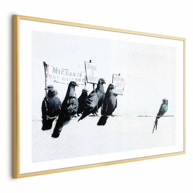 Plakat - Ksenofobiczne gołębie - obrazek 1