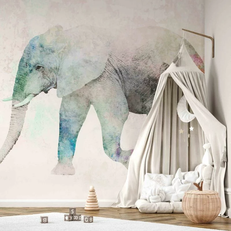 Fototapeta wodoodporna - Malowany słoń - obrazek 1