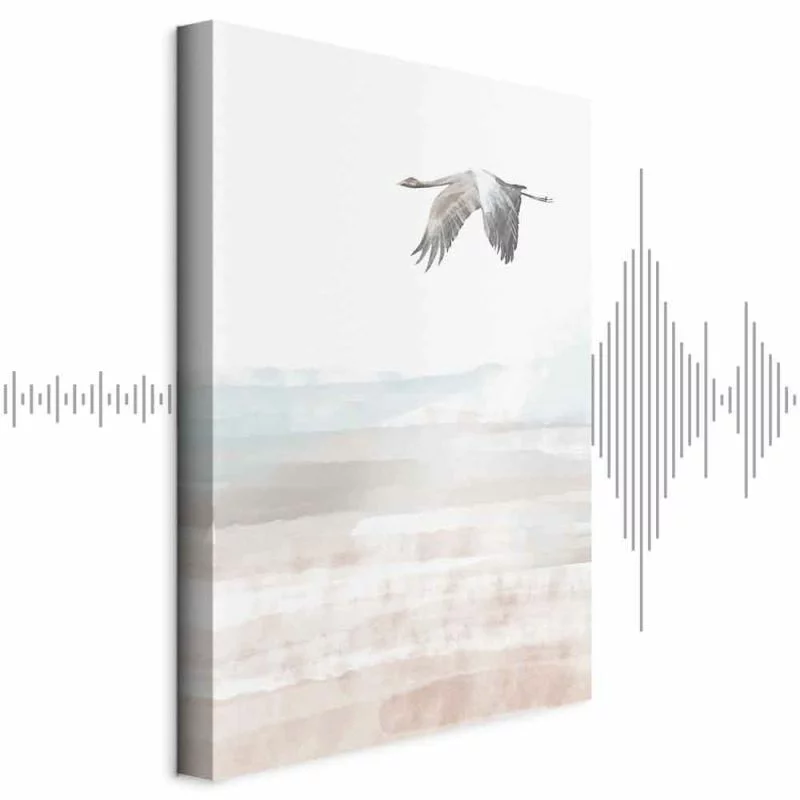 Obraz - Lot żurawia (1-częściowy) pionowy - obrazek 1