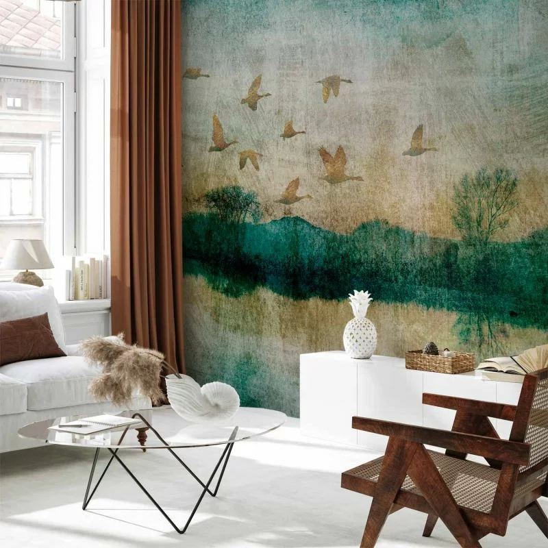 Fototapeta - Złote kaczki - obrazek 1