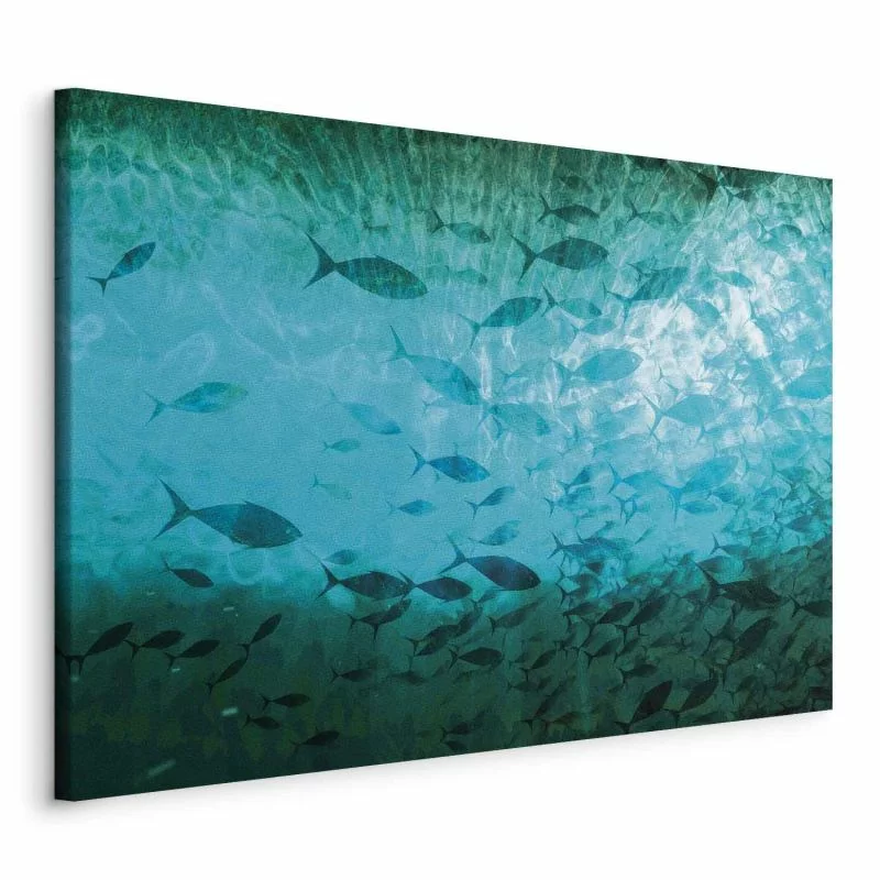 Obraz - Gromada ciemnych ryb - obrazek 1