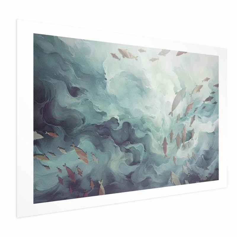 Plakat - Ryby w oceanie - obrazek 1