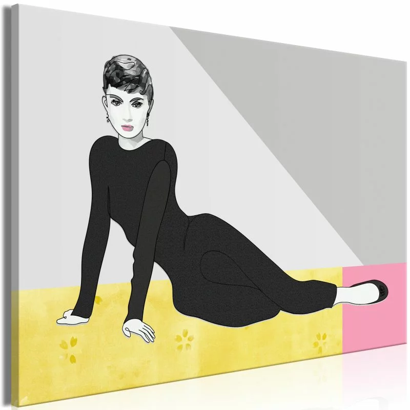 Obraz - Piękna Audrey (1-częściowy) szeroki - obrazek 1