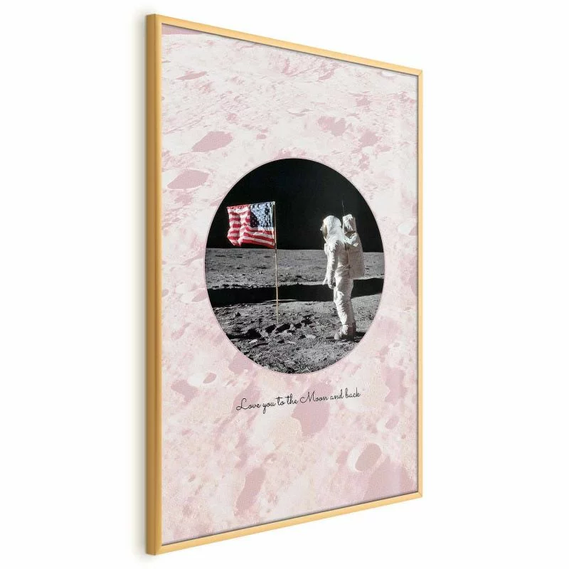 Plakat - Love You to the Moon and Back - obrazek 1