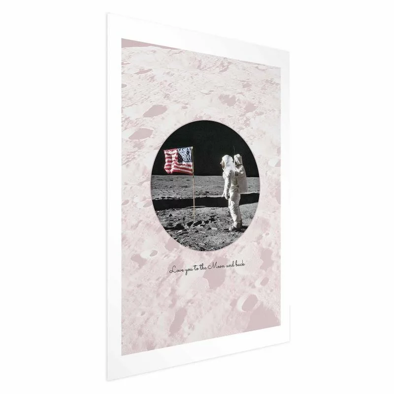 Plakat - Love You to the Moon and Back - obrazek 1