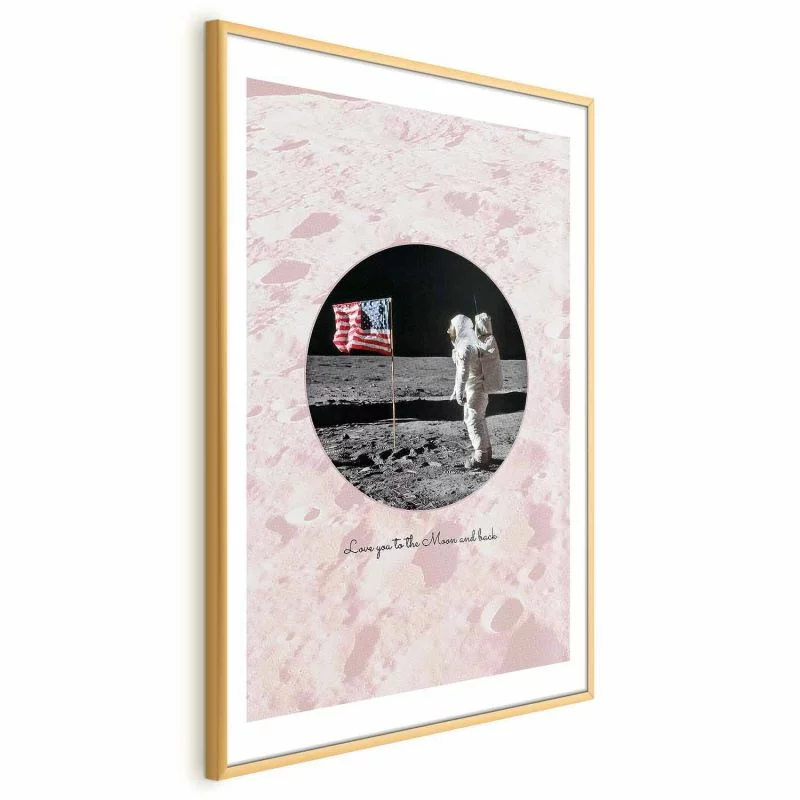 Plakat - Love You to the Moon and Back - obrazek 1