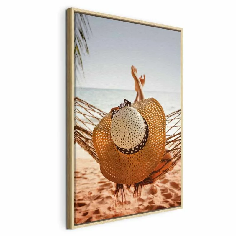Obraz - Hamak na plaży (1-częściowy) pionowy - obrazek 1