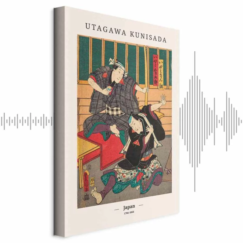 Obraz - Japoński drzeworyt (1-częściowy) pionowy - obrazek 1