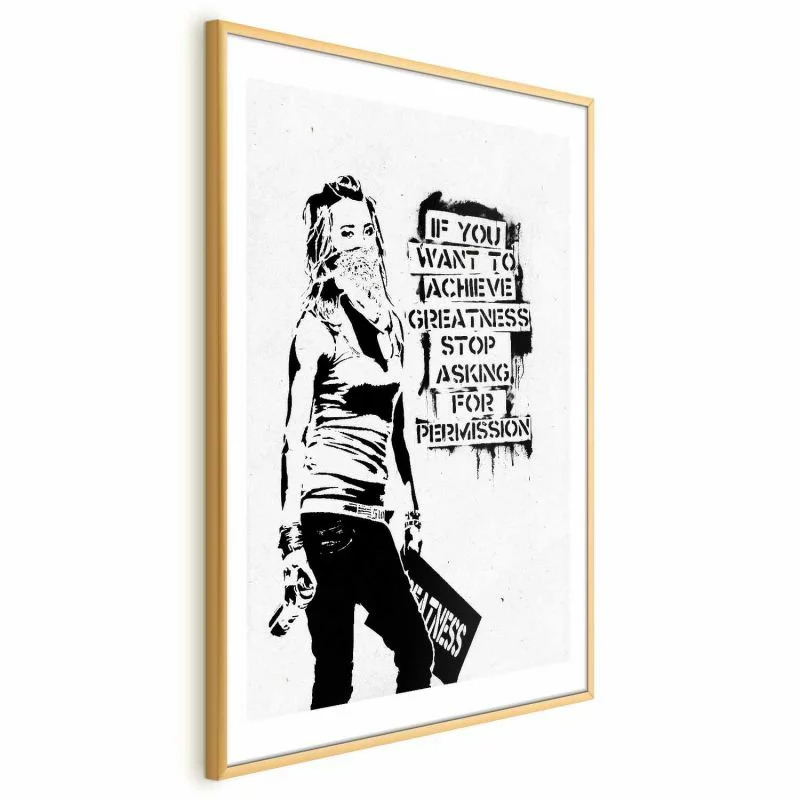 Plakat - Dziewczyna z graffiti - obrazek 1
