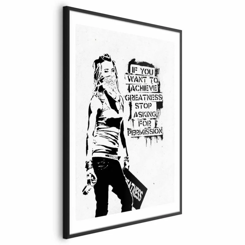 Plakat - Dziewczyna z graffiti - obrazek 1