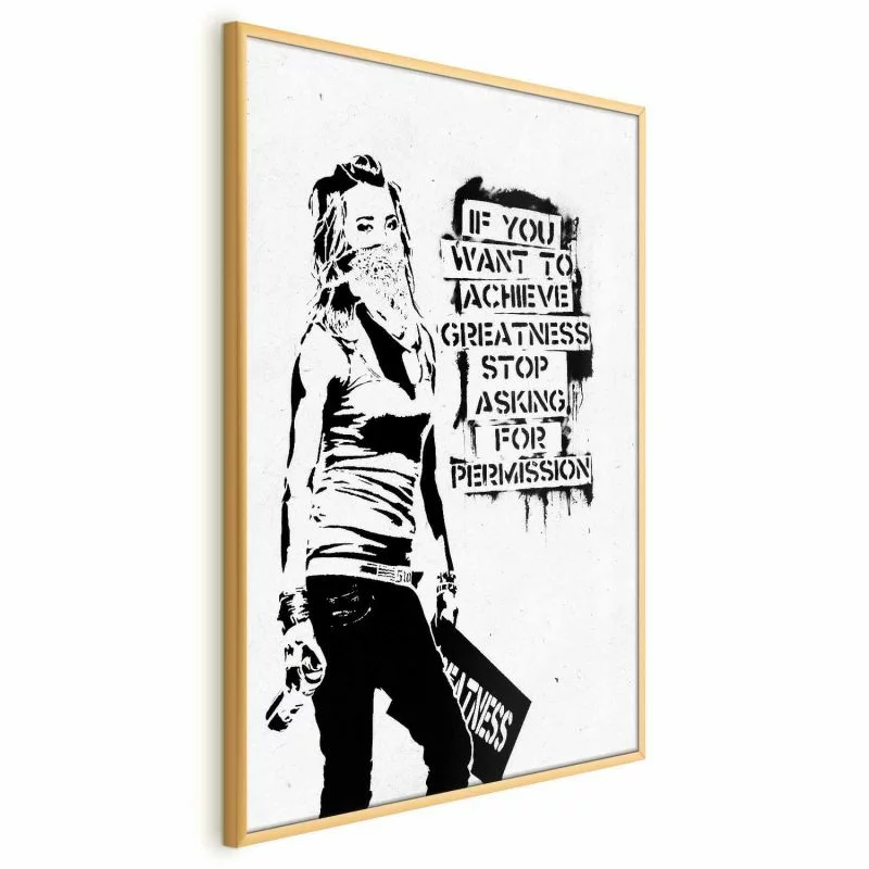 Plakat - Dziewczyna z graffiti - obrazek 1