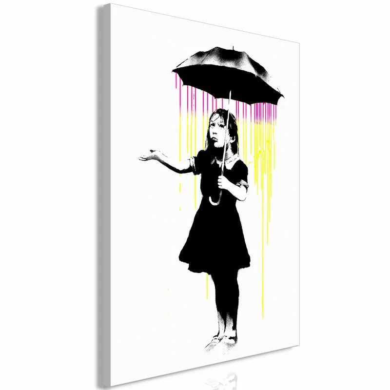 Obraz - Dziewczynka z parasolką (1-częściowy) pionowy - obrazek 1