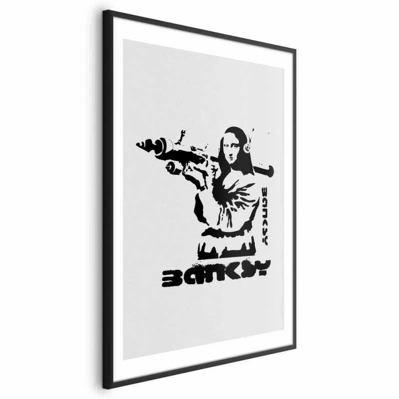 Plakat - Mona Lisa z bazuką - obrazek 1