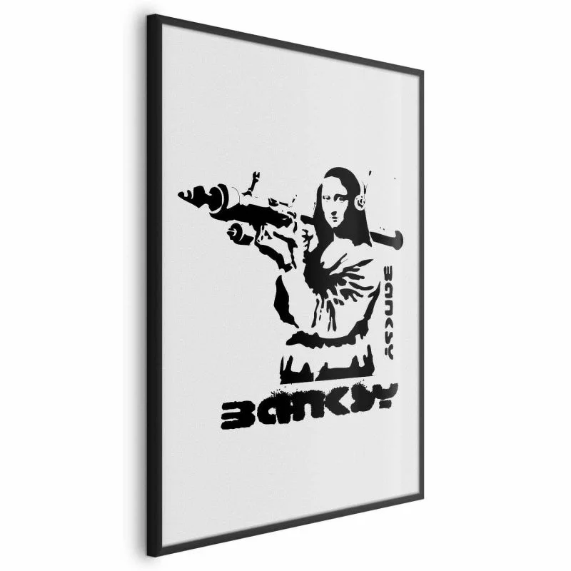 Plakat - Mona Lisa z bazuką - obrazek 1