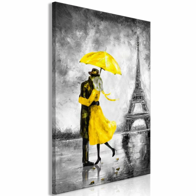 Obraz - Paryska mgła (1-częściowy) pionowy żółty - obrazek 1