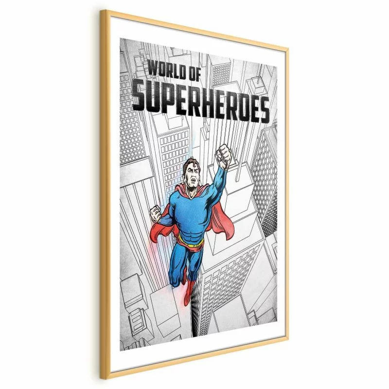 Plakat - World of Superheroes - obrazek 1