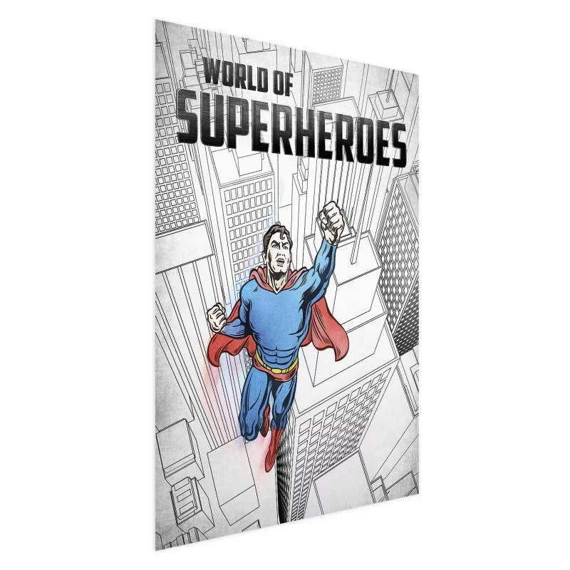 Plakat - World of Superheroes - obrazek 1