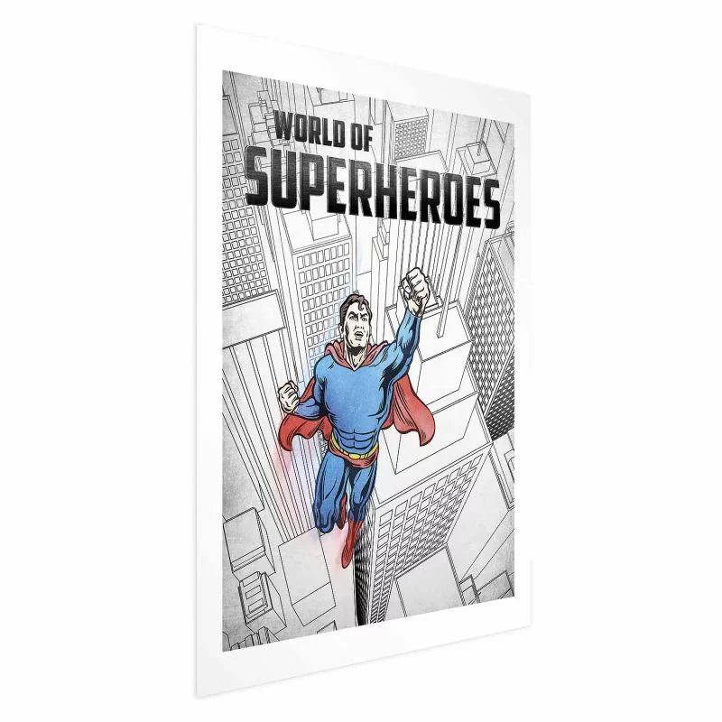 Plakat - World of Superheroes - obrazek 1