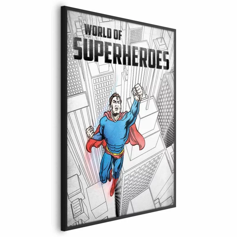 Plakat - World of Superheroes - obrazek 1