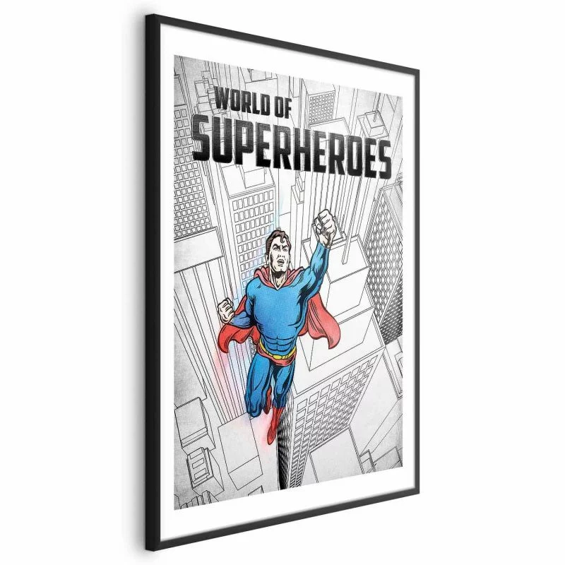 Plakat - World of Superheroes - obrazek 1