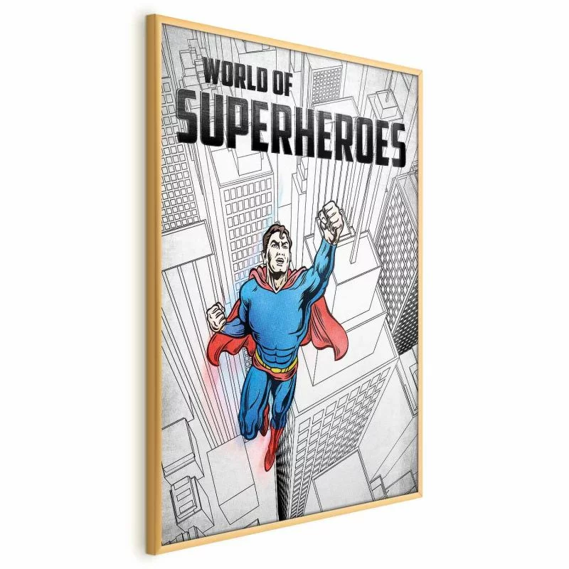 Plakat - World of Superheroes - obrazek 1