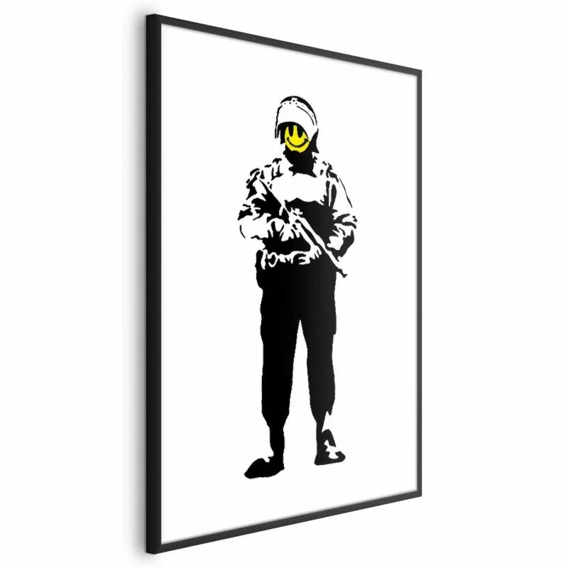 Plakat - Uśmiechnięty policjant - obrazek 1
